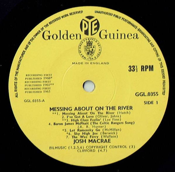 Josh Macrae - Messing About On The River - Used Vinyl Record image 3