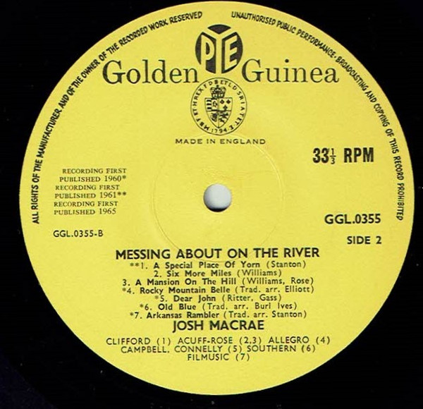 Josh Macrae - Messing About On The River - Used Vinyl Record image 4