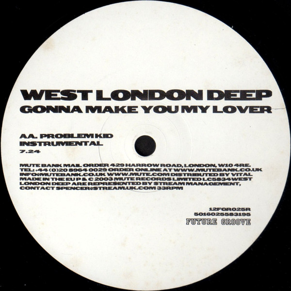 West London Deep - Gonna Make You My Lover (Remixes) - Vinyl Record 1 image 4