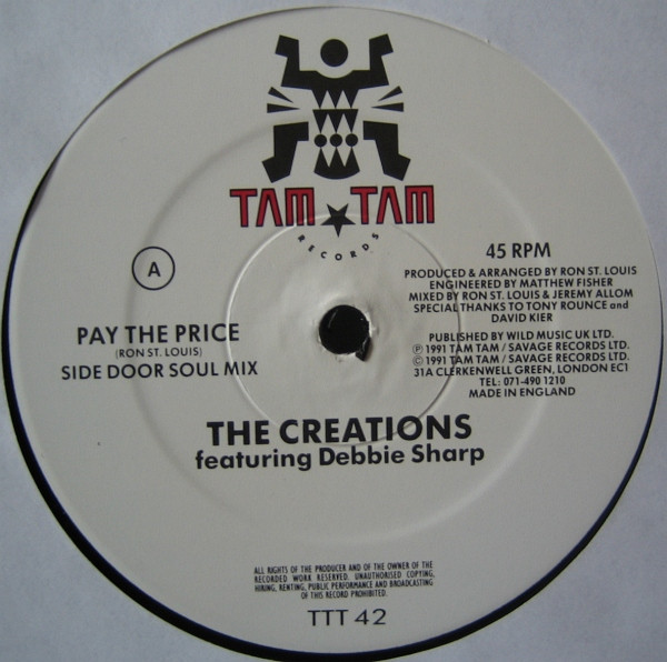 Creations - Pay The Price - Used Vinyl Record 12" image 2