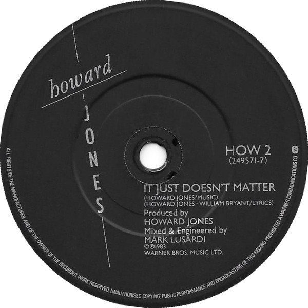 Howard Jones - What Is Love? - Used Vinyl Record 7" image 4