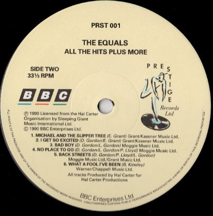 Equals - All The Hits Plus More - Used Vinyl Record image 5