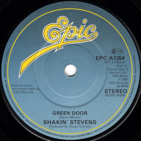 Shakin' Stevens - Green Door - Used Vinyl Record 7" image 3
