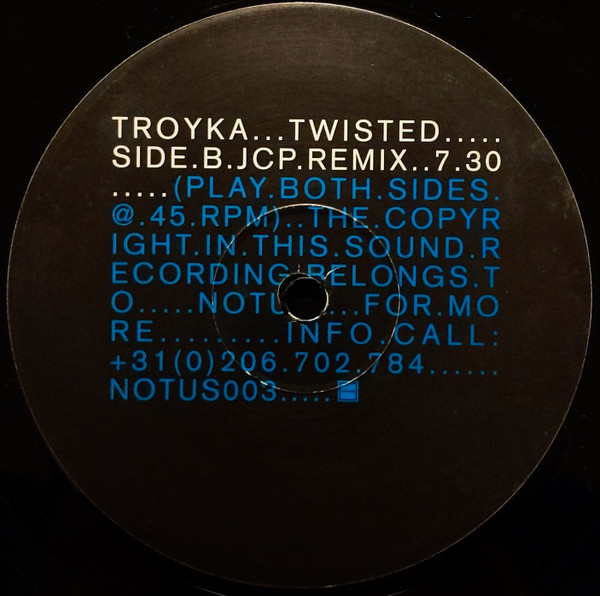 Troyka - Twisted - Used Vinyl Record 12" image 4