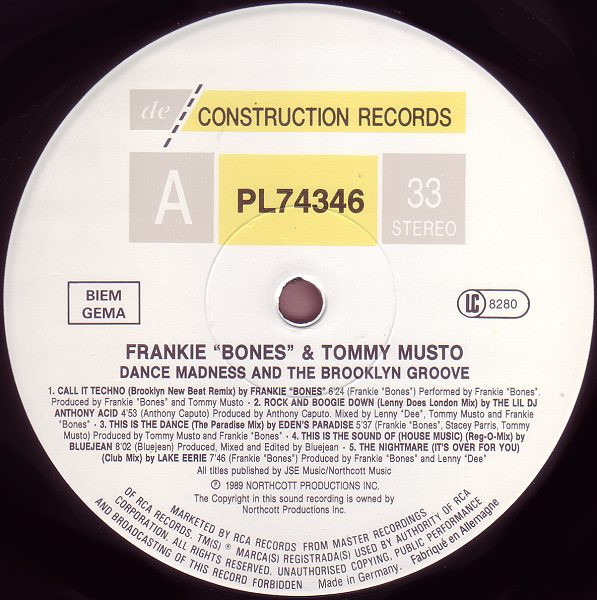 Various - Dance Madness And The Brooklyn Groove - Used Vinyl Record image 4