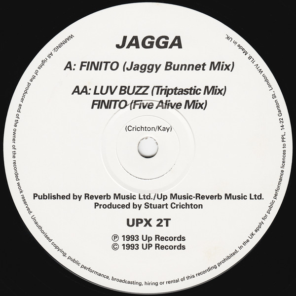 Jagga - Finito / Luvbuzz - Used Vinyl Record 12" image 2