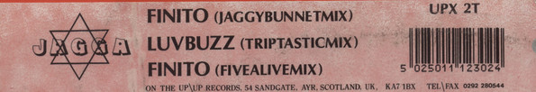 Jagga - Finito / Luvbuzz - Used Vinyl Record 12" image 4