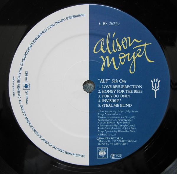 Alison Moyet - Alf - Used Vinyl Record image 3