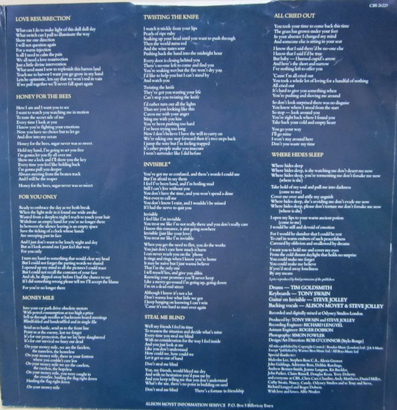 Alison Moyet - Alf - Used Vinyl Record image 5