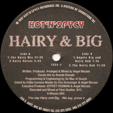 Angel Moraes - Hairy & Big - Used Vinyl Record 12" image 2