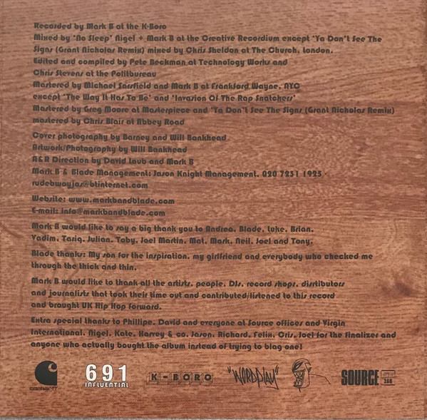 Mark B & Blade - Unknown - Used CD image 10