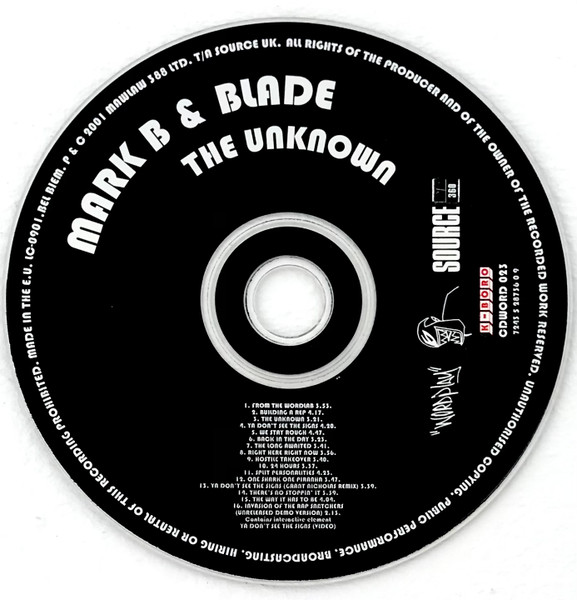 Mark B & Blade - Unknown - Used CD image 3