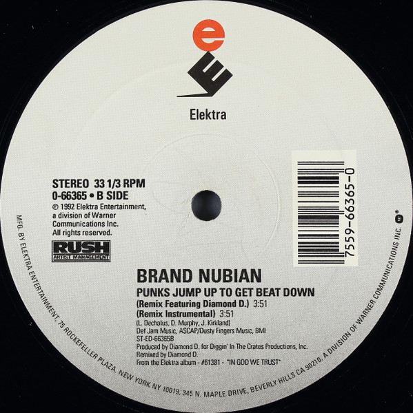 Brand Nubian - Punks Jump Up To Get Beat Down - Vinyl Record 12" image 4