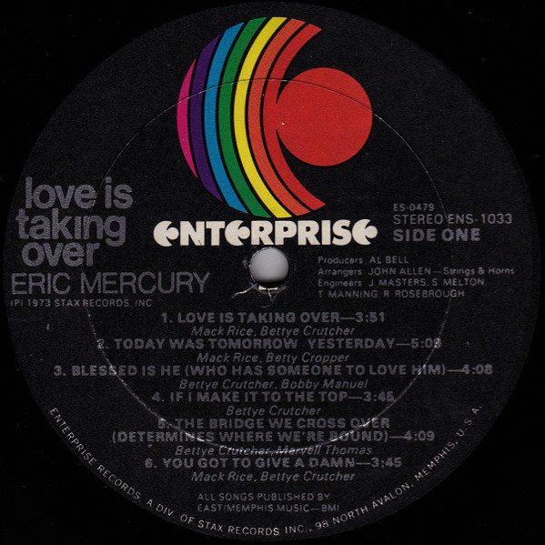 Eric Mercury - Love Is Taking Over - Used Vinyl Record image 3