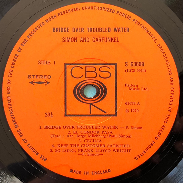 Simon & Garfunkel - Bridge Over Troubled Water - Used Vinyl Record image 3