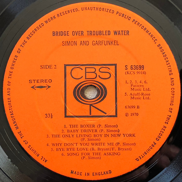 Simon & Garfunkel - Bridge Over Troubled Water - Used Vinyl Record image 4