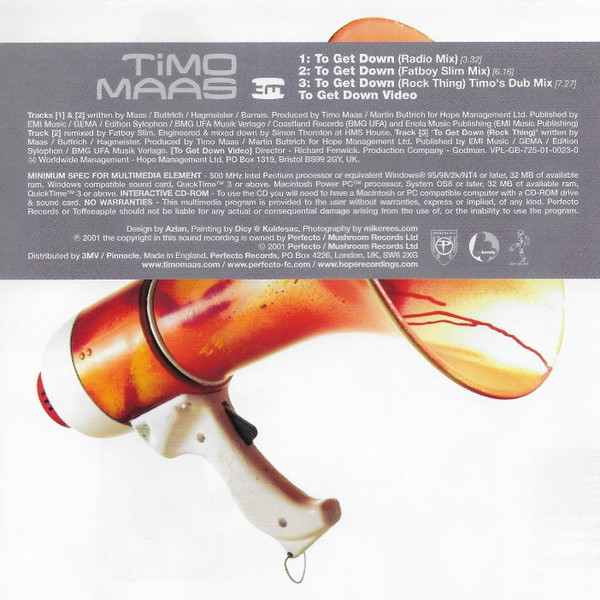 Timo Maas - To Get Down - Used CD image 2
