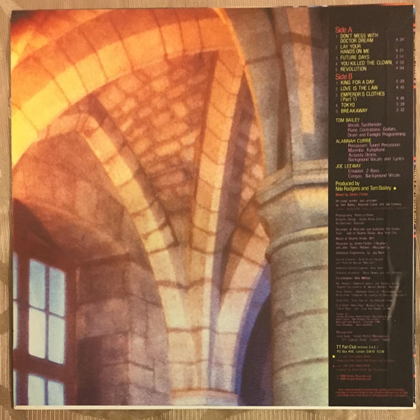 Thompson Twins - Here's To Future Days - Used Vinyl Record image 2