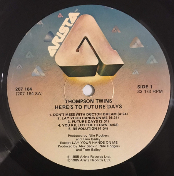 Thompson Twins - Here's To Future Days - Used Vinyl Record image 3