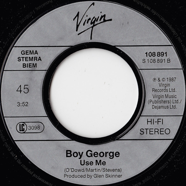 Boy George - Everything I Own - Used Vinyl Record 7" image 4