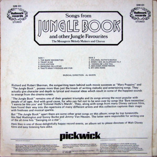 Menagerie Melody Mak - Songs From The Jungle Book And Other Jungle Fa image 2