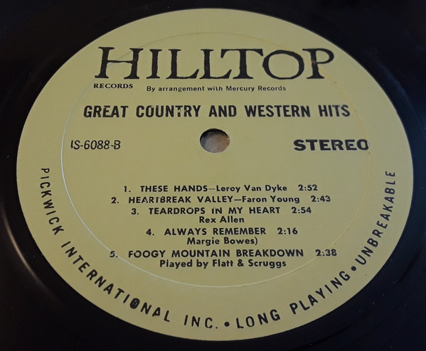 Various - Great Country And Western Hits - Used Vinyl Record image 4