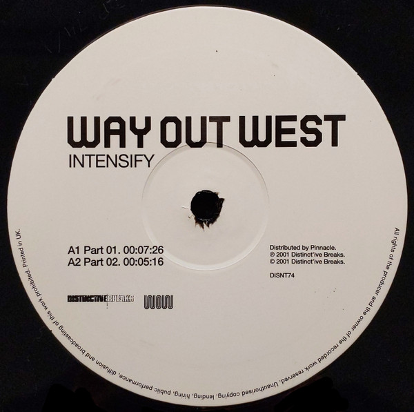 Way Out West - Intensify - Used Vinyl Record 12" image 3