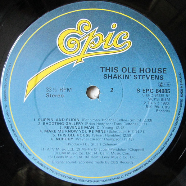 Shakin' Stevens - This Ole House - Used Vinyl Record image 4