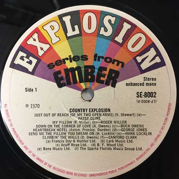 Various - Country Explosion - Used Vinyl Record image 3