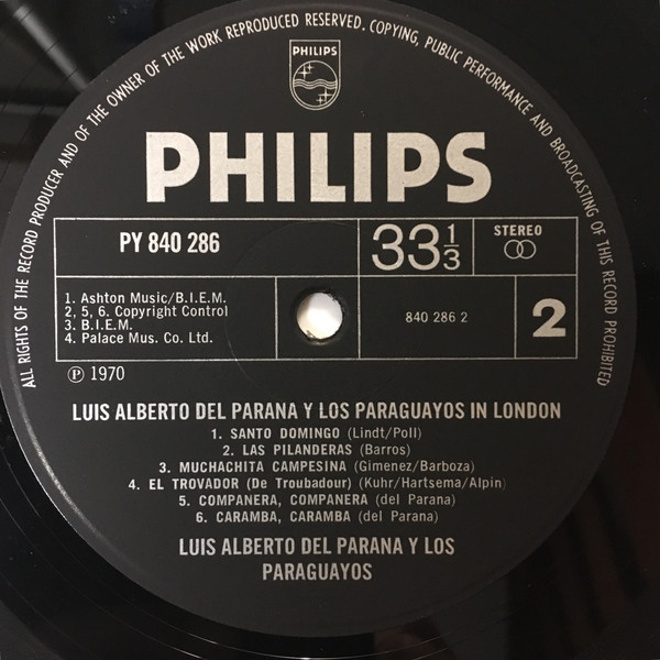 Luis Alberto del Par - In London - Used Vinyl Record image 4