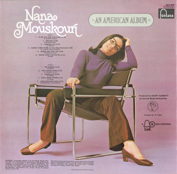 Nana Mouskouri - An American Album - Used Vinyl Record image 2