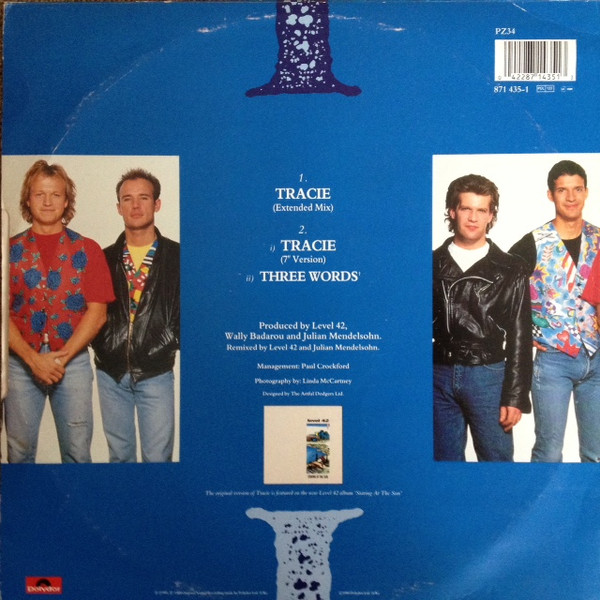 Level 42 - Tracie - Used Vinyl Record 12" image 2