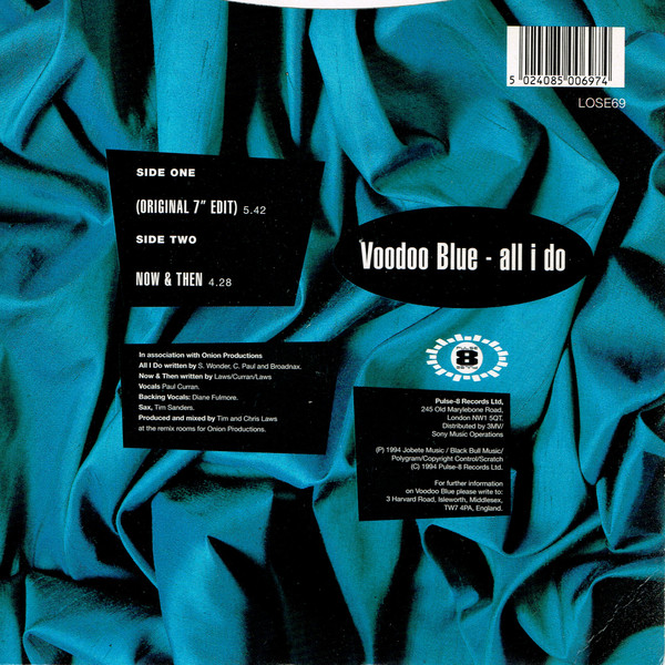 Voodoo Blue - All I Do / Now & Then - Used Vinyl Record 7" image 2