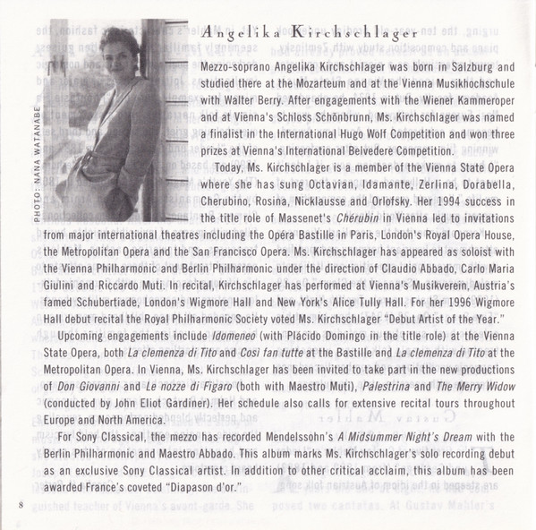 Angelika Kirchschlag - Lieder - Used CD image 10
