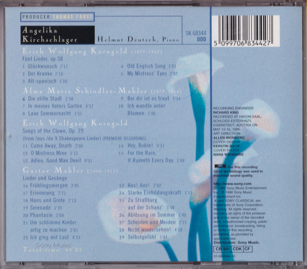 Angelika Kirchschlag - Lieder - Used CD image 15