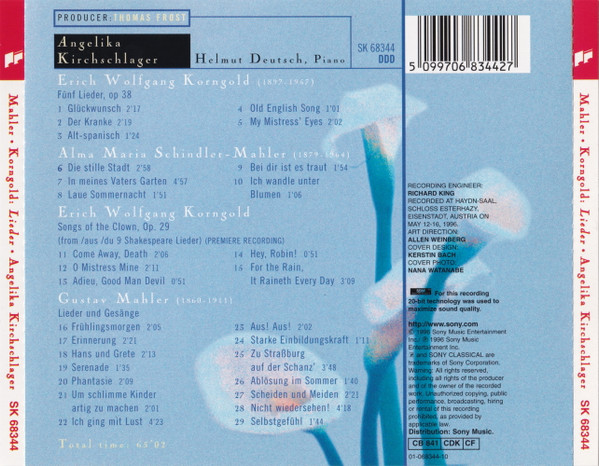 Angelika Kirchschlag - Lieder - Used CD image 2