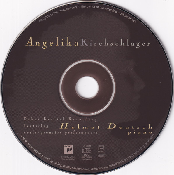 Angelika Kirchschlag - Lieder - Used CD image 3