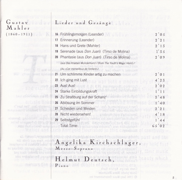 Angelika Kirchschlag - Lieder - Used CD image 8