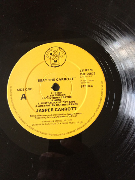 Jasper Carrott - Beat The Carrott - Used Vinyl Record image 3
