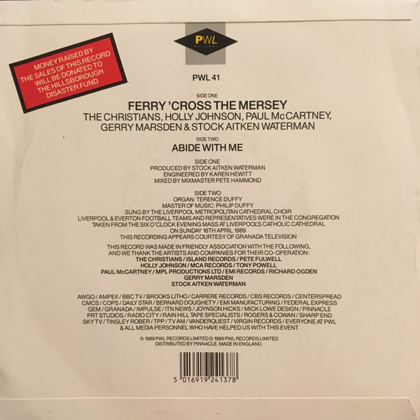 Christians - Ferry 'Cross The Mersey - Used Vinyl Record 7" image 2