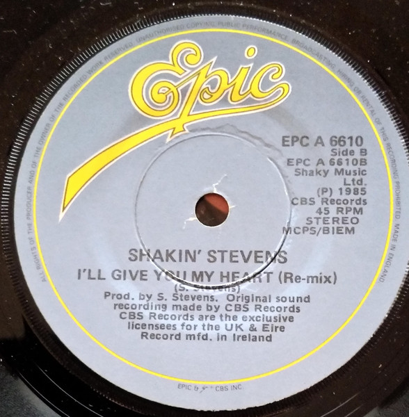 Shakin' Stevens - Lipstick Powder And Paint - Used Vinyl Record 7" image 2