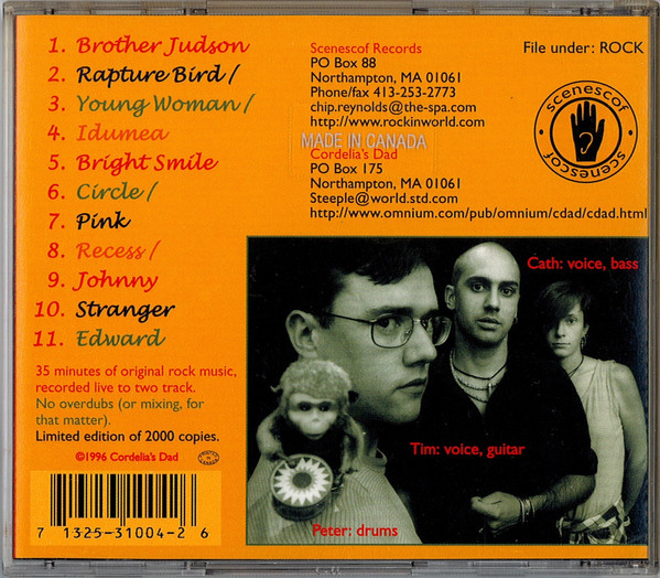 Cordelia's Dad - Road Kill - Used CD image 2