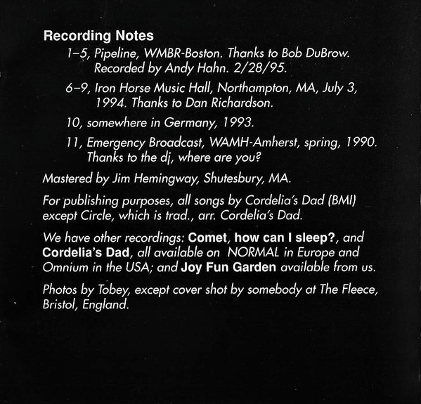 Cordelia's Dad - Road Kill - Used CD image 5