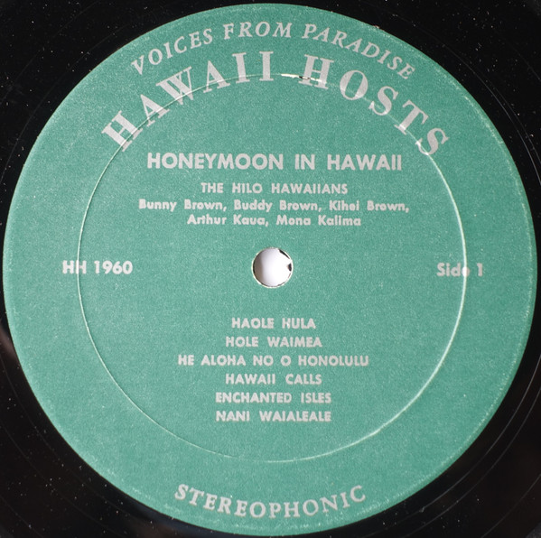 Hilo Hawaiians - Honeymoon In Hawaii - Used Vinyl Record image 3