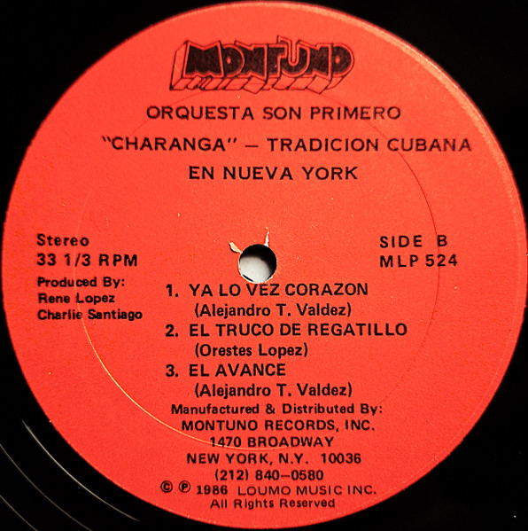 Son Primero - Tradicion Cubana En Nueva York: Charanga - Used Vinyl image 7