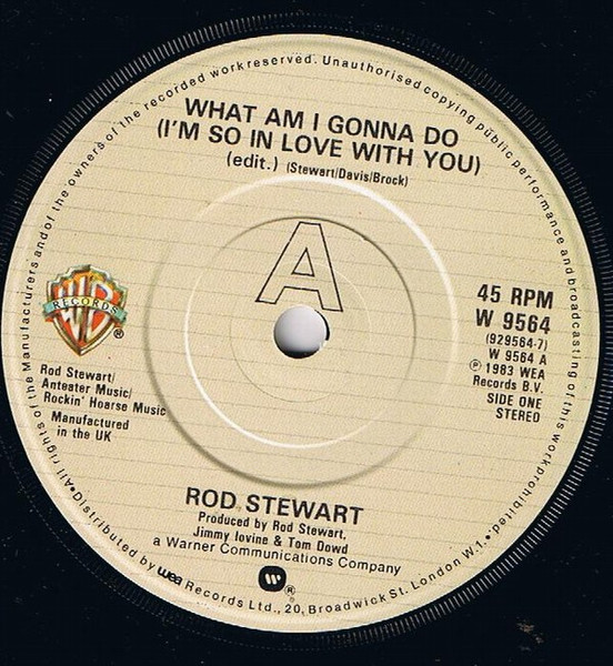 Rod Stewart - What Am I Gonna Do (I'm So In Love With You) - Used Vin image 3
