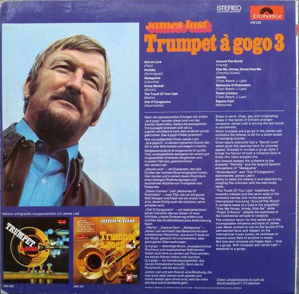James Last - Trumpet A Gogo 3 - Used Vinyl Record image 2