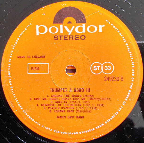 James Last - Trumpet A Gogo 3 - Used Vinyl Record image 4
