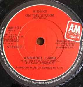 Annabel Lamb - Riders On The Storm - Used Vinyl Record 7" image 1