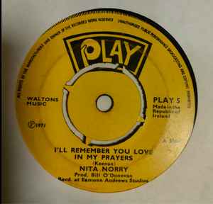 Nita Norry - I'll Remember You In My Prayers - Used Vinyl Record 7" image 1